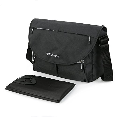 Columbia Outfitter Messenger Diaper Bag, Black