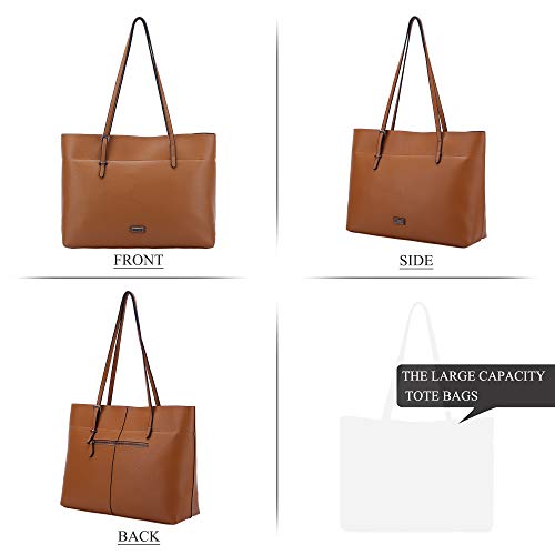K.EYRE Women's Soft Faux Leather Tote Bag Purse Handbags Wallet Tote Shoulder Bag Purse Large Capacity