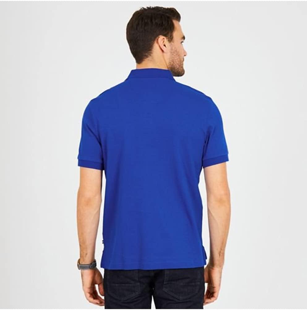 Nautica Men's Classic Fit Short Sleeve Solid Soft Cotton Polo Shirt - JOY2ESpree