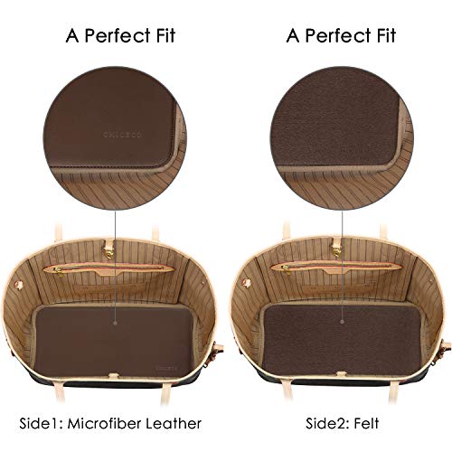 CHICECO Handbag Base Shaper for LV Neverfull MM Speedy 30, Vegan Leather and Felt