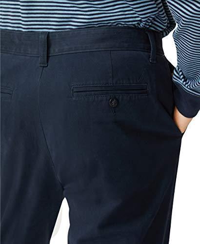 Nautica Men's Classic Fit Flat Front Stretch Solid Chino Deck Pant - JOY2ESpree