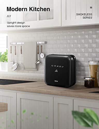 Deik 2 in 1 Electric Indoor Grill & Panini Press Grill, 1200W Smokeless Grill - JOY2ESpree