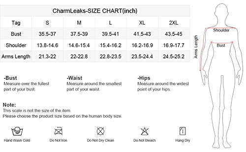 CharmLeaks Women's Long Sleeve Rashguard UPF 50 Sun Protection Swimsuit Top Striped Swim Shirts