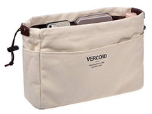 
                        
                          將圖片載入圖庫檢視器 Vercord Canvas Handbag Organizers, Sturdy Purse Insert Organizer Bag in Bag, 10 Pockets Beige Small
                        
                      