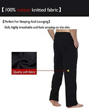 
                        
                          Muat gambar ke penampil Galeri, Bintangor Men's Sleep Pajama Pants 100% Cotton Knit Elastic Waistband Lounge Wear Long
                        
                      
