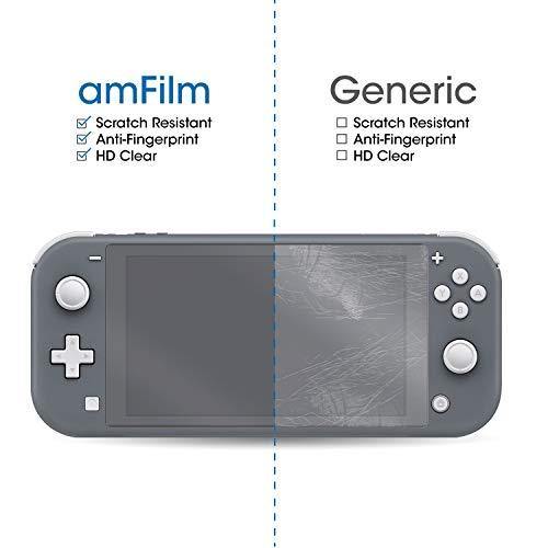 amFilm Tempered Glass Screen Protector for Nintendo Switch Lite 2019 (3-Pack) - JOY2ESpree
