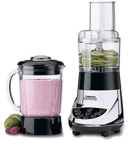 Cuisinart BFP-703BC Smart Power Duet Blender/Food Processor, Brushed Chrome, 3 cup, count of 6 - JOY2ESpree