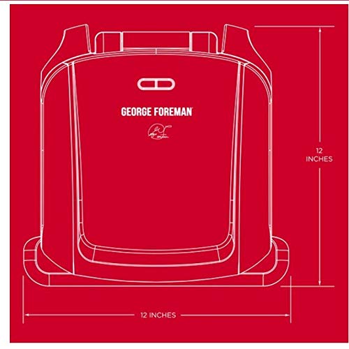 George Foreman 4-Serving Removable Plate Grill and Panini Press, Platinum, GRP3060P - JOY2ESpree