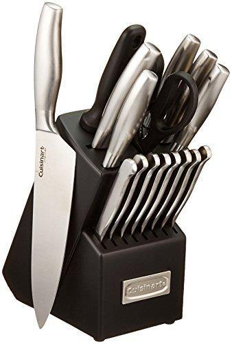 Cuisinart C77SS-17P 17-Piece Artiste Collection Cutlery Knife Block Set, Stainless Steel - JOY2ESpree