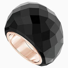 
                        
                          Load image into Gallery viewer, Swarovski Nirvana Ring Black Rose-Gold Tone PVD - JOY2ESpree
                        
                      