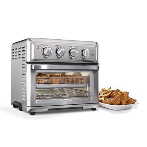 Cuisinart TOA-60 Air Fryer Toaster Oven, Silver (Renewed) - JOY2ESpree