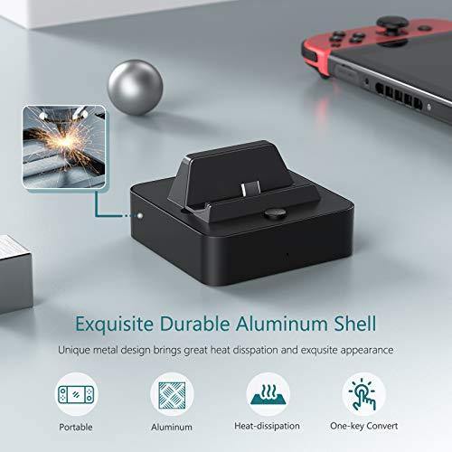 Vivefox Switch TV Dock(Case Friendly), Aluminum Portable Switch Docking Station - JOY2ESpree