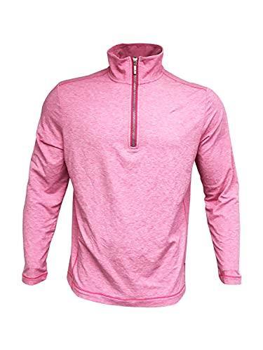 Tommy Bahama Women's 1/4 Zip Jacket Polyester/Lyocell/Spandex Blend Zamas Half Zip T218031 Fuschia Rose (Medium) - JOY2ESpree