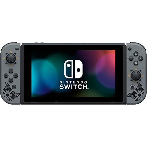 Newest Nintendo Switch Monster Hunter Rise Deluxe Edition System with Gray Joy-Con - 6.2" Touchscreen LCD Display - JOY2ESpree