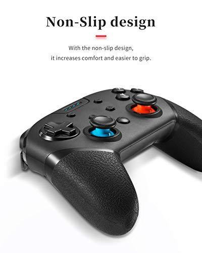BINBOK Switch Pro Controller, Wireless Switch Controller with Adjustable Turbo/Dual Vibration/6-Axis Gyro/Non-Slip Design Switch - JOY2ESpree