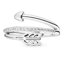 
                        
                          Load image into Gallery viewer, Pandora Jewelry Wrap-Around Arrow Cubic Zirconia Ring in Sterling Silver - JOY2ESpree
                        
                      