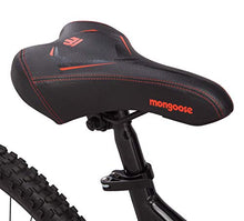 
                        
                          Load image into Gallery viewer, Mongoose Status 2.2 Mens and Womens Mountain Bike, 26-Inch Wheels, 21-Speed Shifters, Aluminum Frame, Front Suspension,a Black/Red
                        
                      