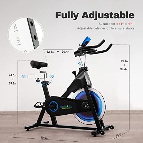 Indoor Cycling Bike Magnetic Exercise Bike Stationary with 40 LBS Flywheel - JOY2ESpree
