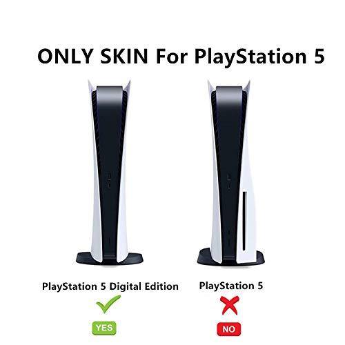 Ps5 Skin Sticker Vinyl Decal Cover for Playstation 5 Console Controllers (Digital Edition, Lightning) - JOY2ESpree