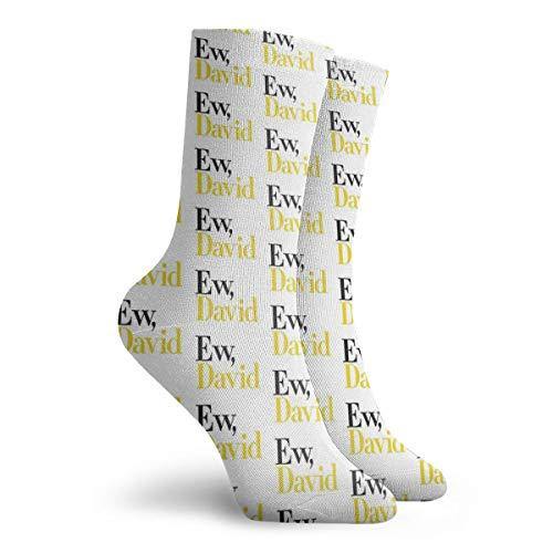Wilson-Martin Top Selling Ew, David (Schitt'S Creek) Socks Casual Socks Sports Socks Fun Work Socks for Men/Women 11.8Inch - JOY2ESpree