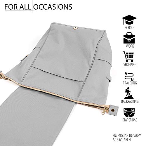 KJARAKÄR Backpack | Classic & Premium Styles | Metal Zippers | Leather Accessories | Gym, Work, School, Diaper Bag