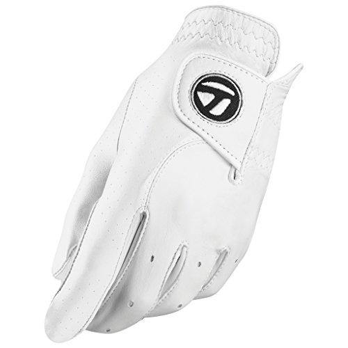 TaylorMade Tour Preferred Glove (White, Left Hand, Large), White(Large, Worn on Left Hand) - JOY2ESpree