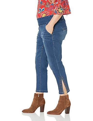 Jag Jeans Women's Plus Size Naomi Pull on Crop with Studs