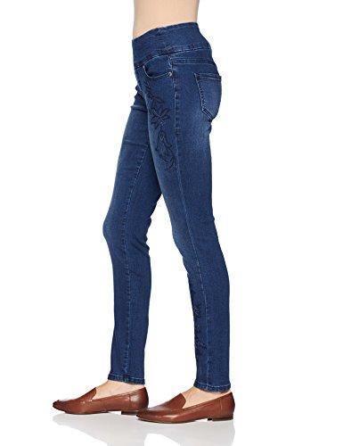 Jag Jeans Women's Nora Skinny Pull on Jean with Embroidery