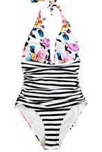 
                        
                          Load image into Gallery viewer, CUPSHE Women's One Piece Swimsuit Halter Plunge Neck Ruched Tummy Control Bathing Suits
                        
                      