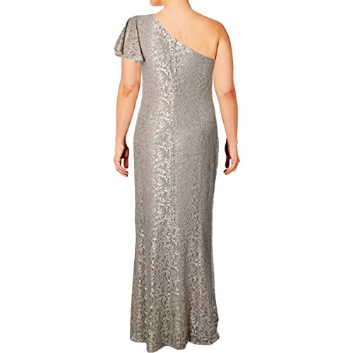 LAUREN RALPH LAUREN Womens Aven Glitter Lace Evening Dress