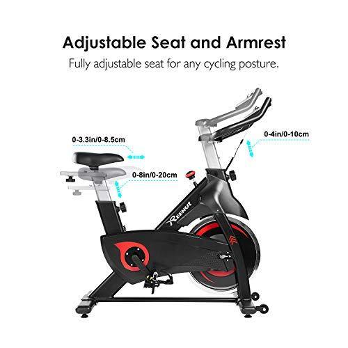 Reehut Exercise Bikes Stationary for Home, Spin Bike with Screen Cycling Bike Magnetic Resistance - JOY2ESpree
