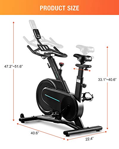 OVICX Magnetic Stationary Bike Belt Drive Indoor Cycling Workout Bike for home Gym - JOY2ESpree