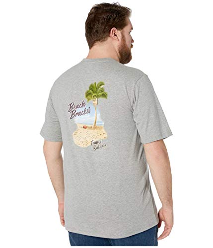 Tommy Bahama Big & Tall Big & Tall Beach Bracket Tee Grey Heather 2XB
