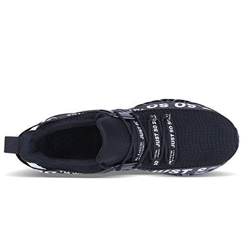JSLEAP Mens Running Shoes Walking Non Slip Blade Type Sneakers