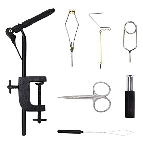 Scientific Anglers Deluxe Fly Tying Kit with Vise, Materials, Tools, Hooks, and Instructional DVD in Travel Case