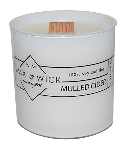 Scented Soy Candle: 100% Pure Soy Wax with Wood Double Wick