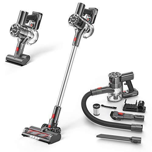 Cordless Vacuum, TOCMOC Vacuum Cleaner with 200W 22Kpa Super Suction Cordless Vacuum Cleaner 4 in 1 Handheld Stick Vacuum - JOY2ESpree