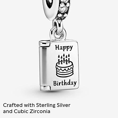 Pandora Jewelry Birthday Card Dangle Cubic Zirconia Charm in Sterling Silver - JOY2ESpree