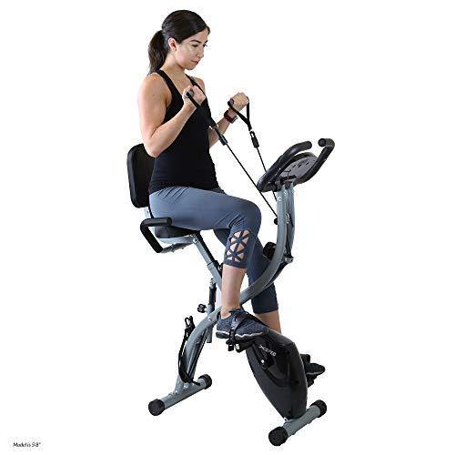 Xspec Recumbent Upright Indoor Cycling Foldable Stationary Exercise Bike - JOY2ESpree