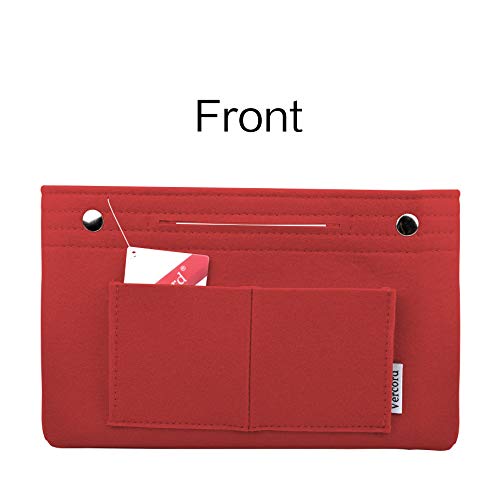 Vercord Felt Tote Handbag Purse Pocketbook Organizer Insert Divider Shaper Bag in Bag