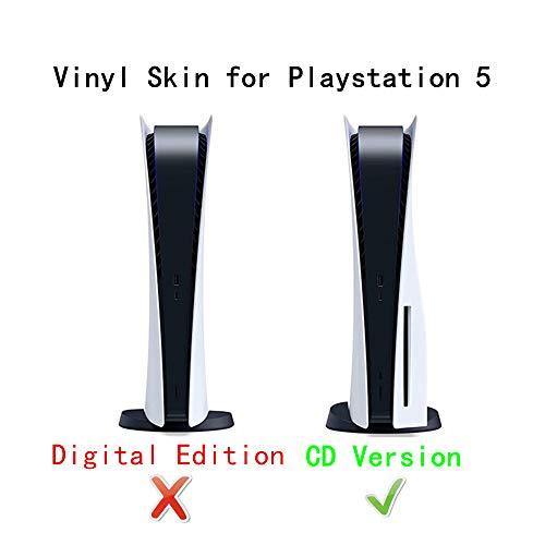Ps5 Stickers Full Body Vinyl Skin Decal Cover for Playstation 5 Digital Edition Console Controllers (CD Version, Pink Starry Sky) - JOY2ESpree