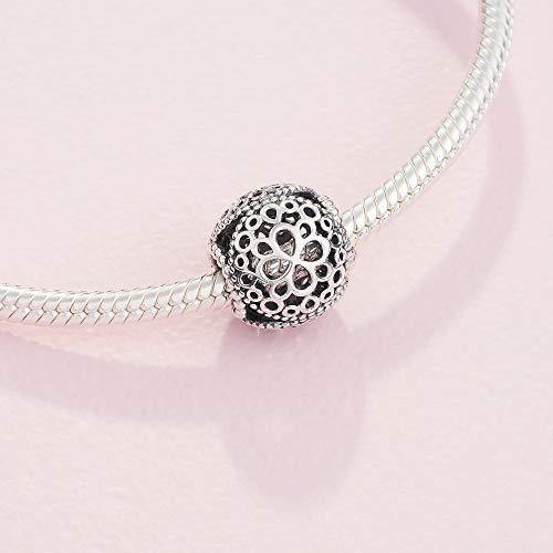 Pandora Jewelry Openwork Flower Sterling Silver Charm - JOY2ESpree