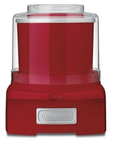 Cuisinart ICE21R Frozen Yogurt Automatic Ice Cream and Sorbet Maker,120 V, Thermoplastic, 1-1/2 qt, Red - JOY2ESpree