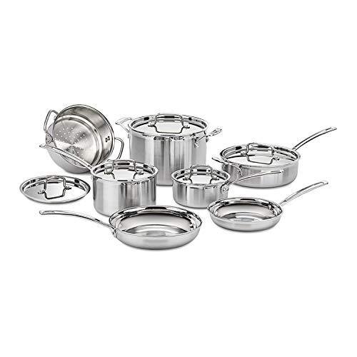 Cuisinart MCP-12N MultiClad Pro 3-Ply Stainless Steel 12-Piece - JOY2ESpree