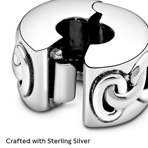 Pandora Jewelry Knotted Hearts Clip Sterling Silver Charm - JOY2ESpree