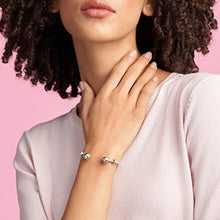 
                        
                          Load image into Gallery viewer, Pandora Jewelry Silver Open Bangle Sterling Silver Bracelet - JOY2ESpree
                        
                      