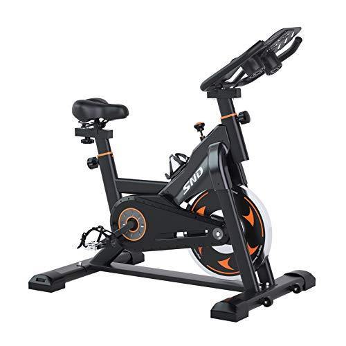 SND Magnetic Resistance Whisper Quiet Indoor Cycling Bike Stationary -Cycle Bike with Tablet Holder＆Comfortable Seat Cushion - JOY2ESpree