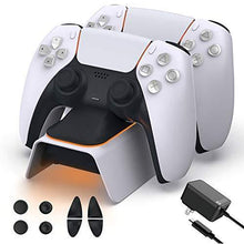 
                        
                          Load image into Gallery viewer, NexiGo Upgraded PS5 Controller Charger with Thumb Grip Kit - JOY2ESpree
                        
                      