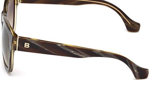 Sunglasses Balenciaga BA 69 BA0069 62B brown horn / gradient smoke