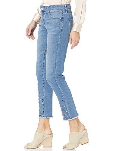 Jag Jeans Women's Carter Girlfriend Jean with Gems